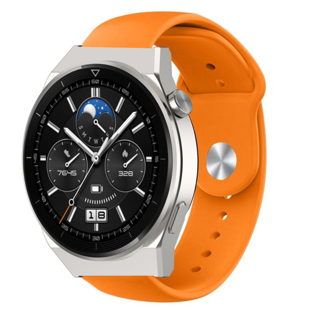 Strap-it® Strap-it Huawei Watch GT 3 Pro 46mm sport band (oranje)