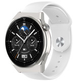 Strap-it® Huawei Watch GT 3 Pro 46mm sport band (wit)