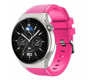 Strap-it® Huawei Watch GT 3 Pro 46mm siliconen bandje (knalroze)