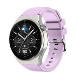 Strap-it® Huawei Watch GT 3 Pro 46mm siliconen bandje (lila)