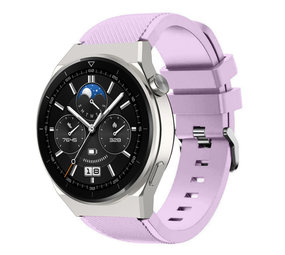 Strap-it® Huawei Watch GT 3 Pro 46mm siliconen bandje (lila)