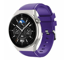 Strap-it® Huawei Watch GT 3 Pro 46mm siliconen bandje (paars)