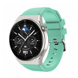 Strap-it® Huawei Watch GT 3 Pro 46mm siliconen bandje (aqua)