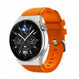 Strap-it® Huawei Watch GT 3 Pro 46mm siliconen bandje (oranje)