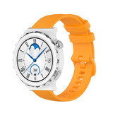 Strap-it® Huawei Watch GT 3 Pro 43mm luxe siliconen bandje (oranje)