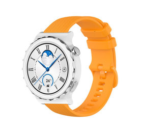 Strap-it® Huawei Watch GT 3 Pro 43mm luxe siliconen bandje (oranje)