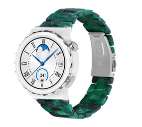 Strap-it® Huawei Watch GT 3 Pro 43mm resin band (groen)