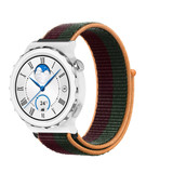 Strap-it® Huawei Watch GT 3 Pro 43mm nylon band (dark cherry) Strap-it® Huawei Watch GT 3 Pro 43mm nylon band (dark cherry)