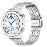 Strap-it® Huawei Watch GT 3 Pro 43mm luxe stalen bandje (zilver) Strap-it® Huawei Watch GT 3 Pro 43mm luxe stalen bandje (zilver)