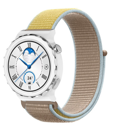 Strap-it® Strap-it Huawei Watch GT 3 Pro 43mm nylon band (camel)