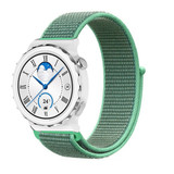 Strap-it® Huawei Watch GT 3 Pro 43mm nylon band (mint) Strap-it® Huawei Watch GT 3 Pro 43mm nylon band (mint)