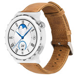 Strap-it® Huawei Watch GT 3 Pro 43mm leren bandje (bruin) Strap-it® Huawei Watch GT 3 Pro 43mm leren bandje (bruin)