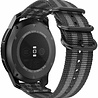 Strap-it® Strap-it Huawei Watch GT 3 Pro 43mm nylon gesp band (zwart/grijs) Strap-it® Strap-it Huawei Watch GT 3 Pro 43mm nylon gesp band (zwart/grijs)