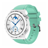 Strap-it® Huawei Watch GT 3 Pro 43mm siliconen bandje (aqua)