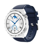 Strap-it® Huawei Watch GT 3 Pro 43mm siliconen bandje (donkerblauw)