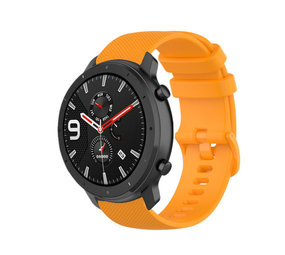 Strap-it® Xiaomi Amazfit GTR Luxe Siliconen bandje (oranje)