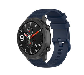 Strap-it® Xiaomi Amazfit GTR Luxe Siliconen bandje (donkerblauw)