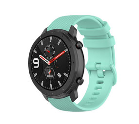 Strap-it® Xiaomi Amazfit GTR Luxe Siliconen bandje (aqua)