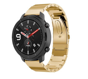 Strap-it® Xiaomi Amazfit GTR metalen bandje (goud)