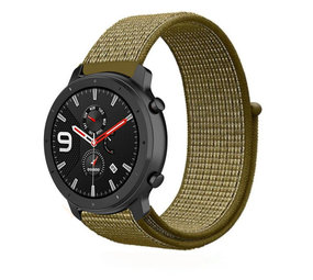 Strap-it® Xiaomi Amazfit GTR nylon band (olijf)