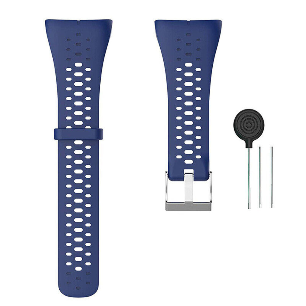 Strap-it® Strap-it Polar M400 / M430 siliconen bandje (donkerblauw)
