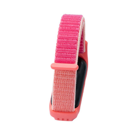 Strap-it® Strap-it Xiaomi Mi Band 5 nylon bandje (pomegrenate)
