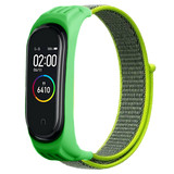 Strap-it® Xiaomi Mi Band 5 nylon bandje (geel-groen)