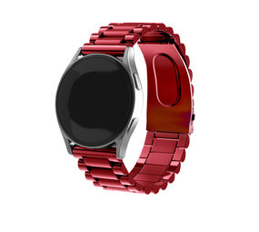 Strap-it® Samsung Galaxy Watch 46mm stalen band (wijnrood) Strap-it® Samsung Galaxy Watch 46mm stalen band (wijnrood)