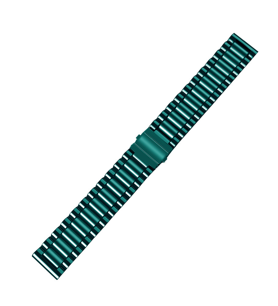 Strap-it® Strap-it Samsung Galaxy Watch 46mm stalen band (groen)