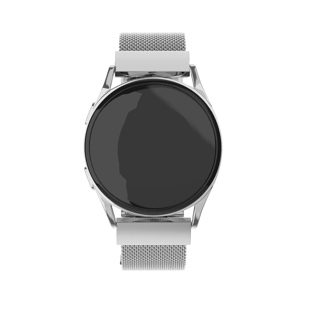 Strap-it® Strap-it Samsung Galaxy Watch 46mm stalen Milanese band (zilver)