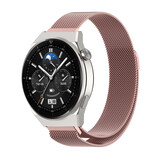 Strap-it® Huawei Watch GT 3 Pro 46mm Milanese band (roze)