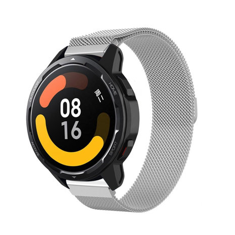 Strap-it® Strap-it Xiaomi Watch S1 Milanese band (zilver) Strap-it® Strap-it Xiaomi Watch S1 Milanese band (zilver)