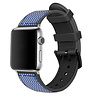 Strap-it® Strap-it Apple Watch nylon hybrid bandje (blauw) Strap-it® Strap-it Apple Watch nylon hybrid bandje (blauw)