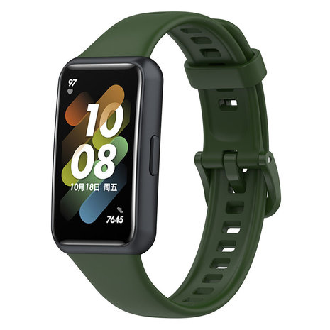 Strap-it® Strap-it Huawei Band 7 TPU bandje (legergroen)