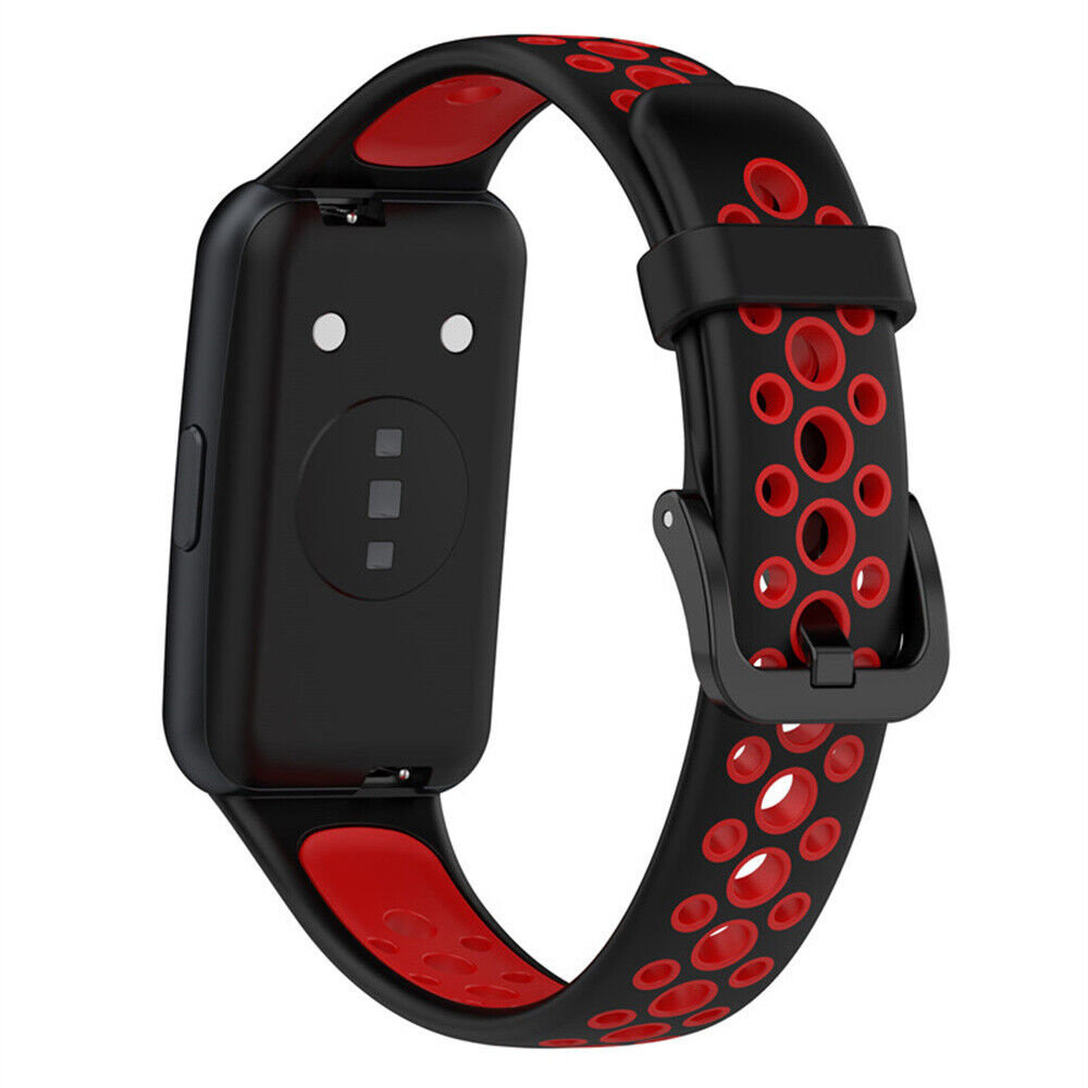 Strap-it® Strap-it Huawei Band 7 sport bandje (zwart/rood)