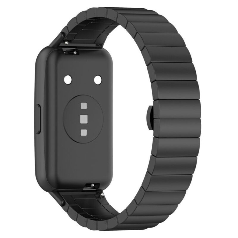 Strap-it® Strap-it Huawei band 7 metalen bandje (zwart) Strap-it® Strap-it Huawei band 7 metalen bandje (zwart)