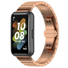 Strap-it® Strap-it Huawei band 7 metalen bandje (rosé goud)