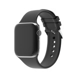 Strap-it® Apple Watch siliconen gesp bandje (zwart)