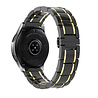 Strap-it® Strap-it Samsung Galaxy Watch 42mm keramiek stalen band (zwart/goud) Strap-it® Strap-it Samsung Galaxy Watch 42mm keramiek stalen band (zwart/goud)