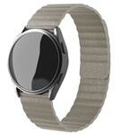 Strap-it® Strap-it Samsung Galaxy Watch 46mm leren loop bandje (khaki)