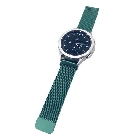 Strap-it® Strap-it Samsung Galaxy Watch 4 - 40mm Milanese band (groen) Strap-it® Strap-it Samsung Galaxy Watch 4 - 40mm Milanese band (groen)
