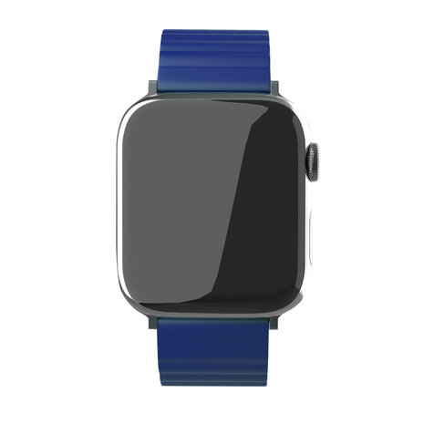 Strap-it® Strap-it Apple Watch magnetisch siliconen bandje (blauw)