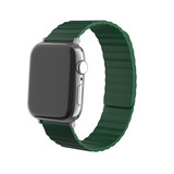 Strap-it® Apple Watch magnetisch siliconen bandje (groen)
