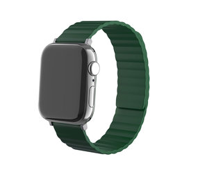 Strap-it® Apple Watch magnetisch siliconen bandje (groen)