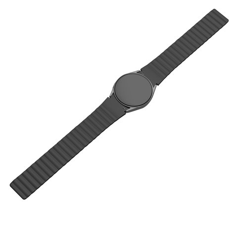 Strap-it® Strap-it Samsung Galaxy Watch 4 Classic 42mm magnetisch siliconen bandje (zwart) Strap-it® Strap-it Samsung Galaxy Watch 4 Classic 42mm magnetisch siliconen bandje (zwart)