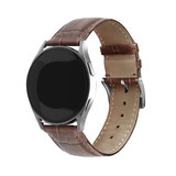 Strap-it® Polar Pacer leather crocodile grain band (bruin) Strap-it® Polar Pacer leather crocodile grain band (bruin)