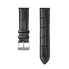 Strap-it® Strap-it Samsung Gear S3 leather crocodile grain band (zwart) Strap-it® Strap-it Samsung Gear S3 leather crocodile grain band (zwart)
