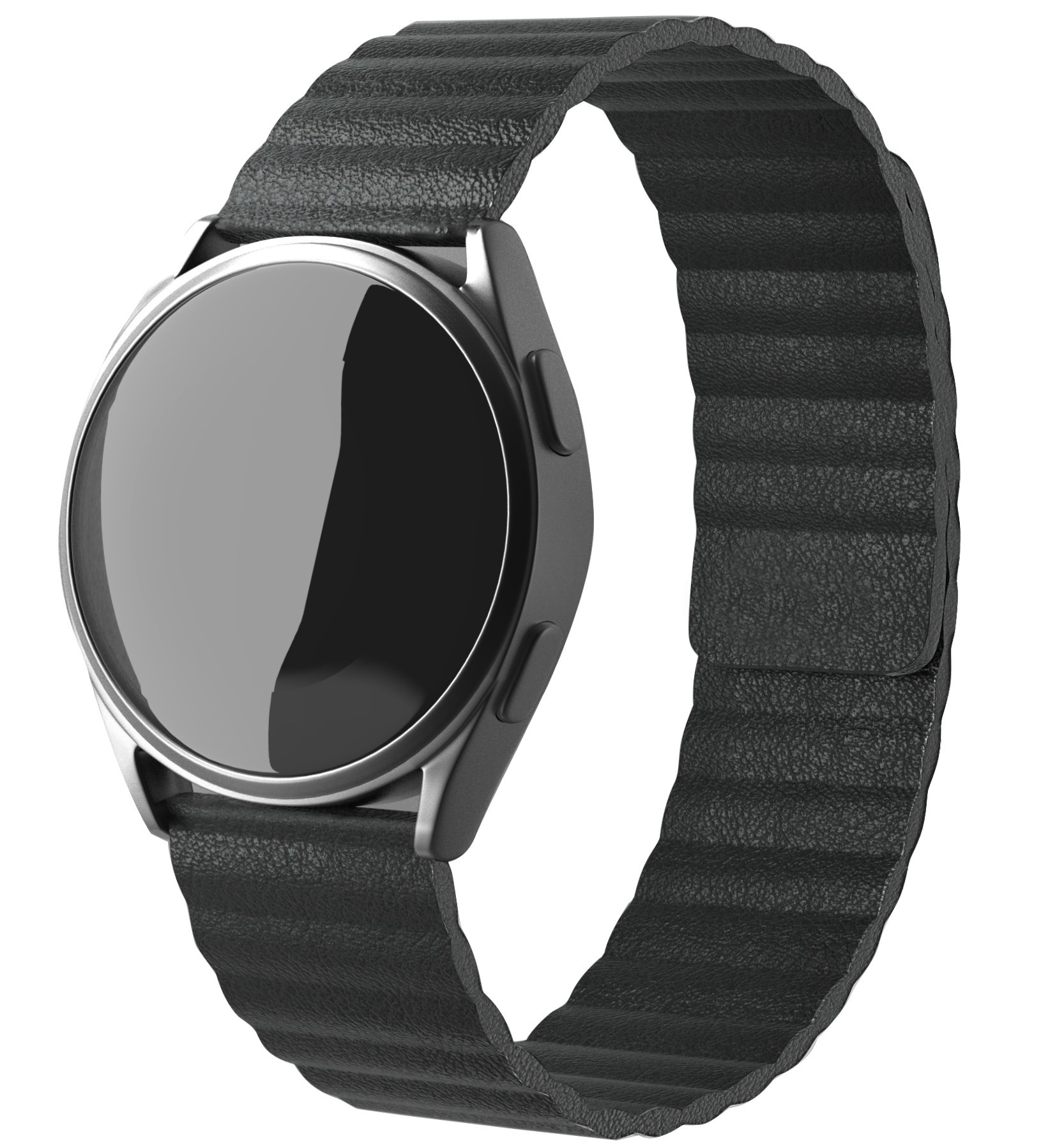 Negen bubbel humor Samsung Gear S3 leren loop bandje (zwart) - Smartwatchbanden.nl