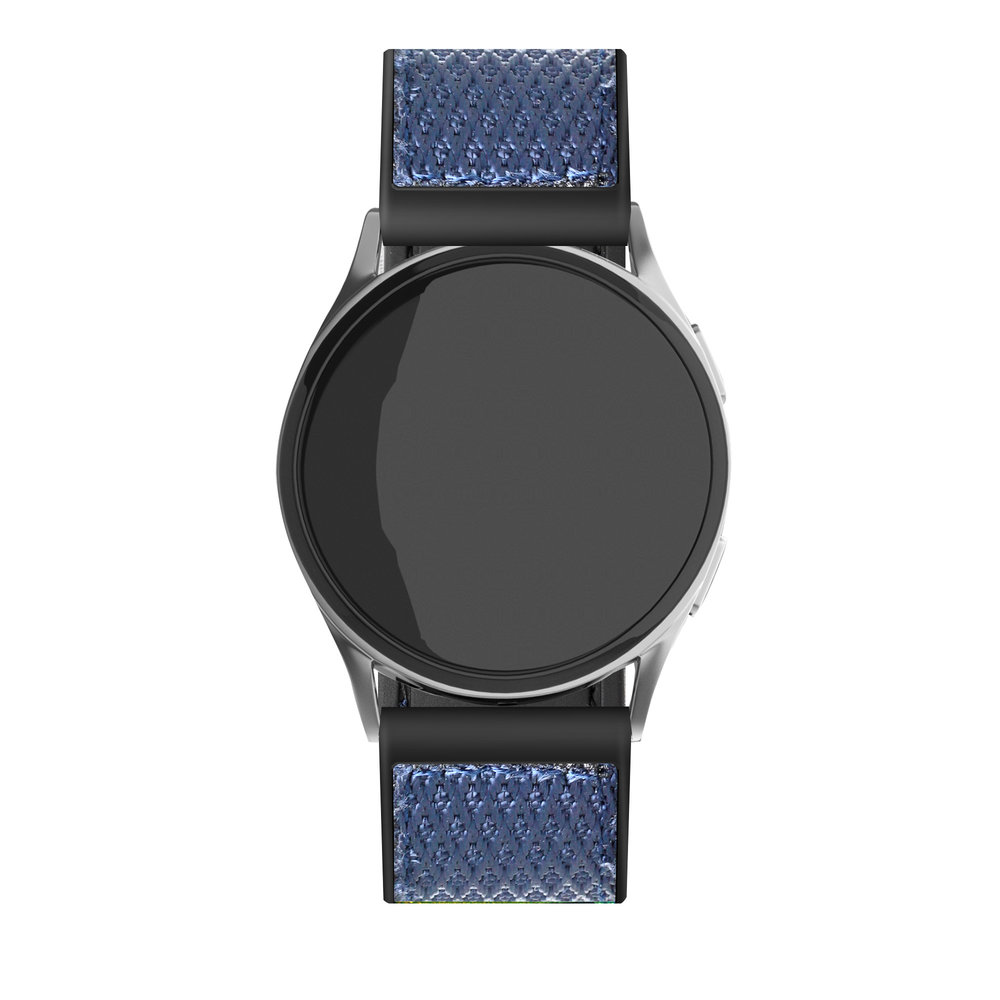 Strap-it® Strap-it Xiaomi Amazfit GTR 2 nylon hybrid bandje (blauw) Strap-it® Strap-it Xiaomi Amazfit GTR 2 nylon hybrid bandje (blauw)