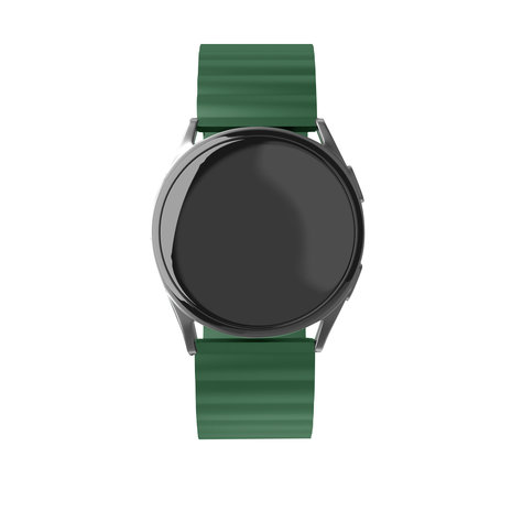 Strap-it® Strap-it Xiaomi Watch S1 magnetisch siliconen bandje (groen)